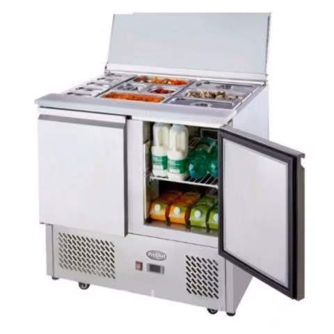 Meson refrigerado saladette 90 cm. 300 lt. ac.inox
