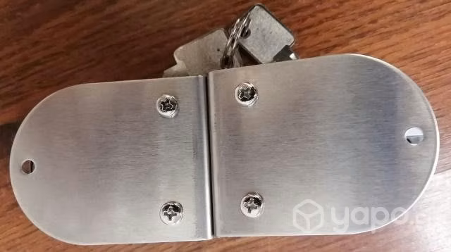 Cerradura puerta vidrio antipalanca alumnio