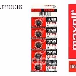 Pack 5 Pilas Maxell Cr1620 Litio 3v Alcalina Japon