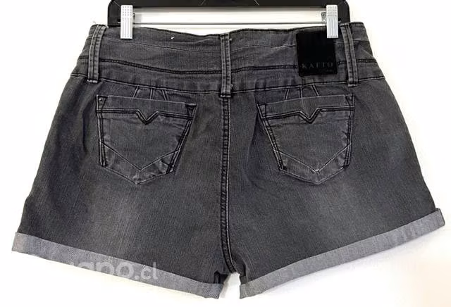 Short Elásticado Marca Katto Talla 46 Gris