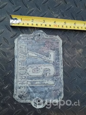 Número muy antiguo de casa