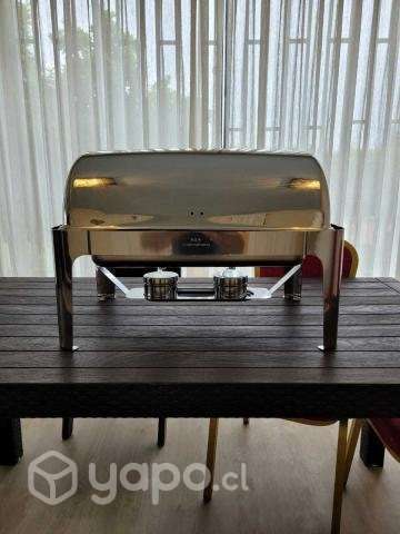 Set CHAFFER / CHAFFING Acero Inoxidable TAPA ROLL - Imagen 2