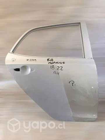 Puerta trasera rh Kia Morning 2018-2022