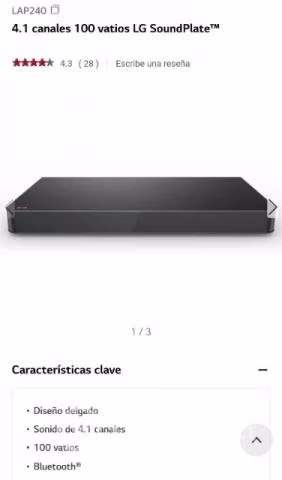 LG soundplate PARLANTE