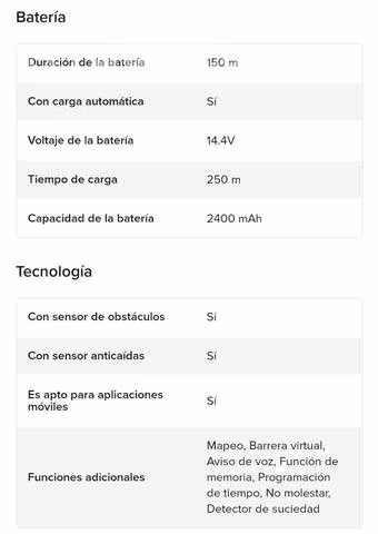 Xiaomi aspiradora y trapeadora robot usada