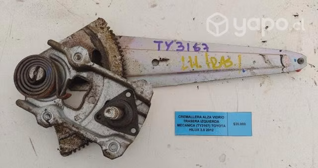 Cremallera Alza Vidr tra izq (TY3167) Toyota Hilux
