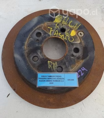 Disco Tambor Freno Tra der Suzuki Grand Nomade 202