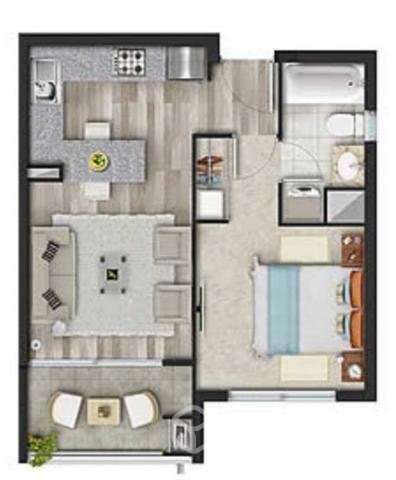 Ñuñoa 1dormitorio 1 baño con estacionamiento - Imagen 2