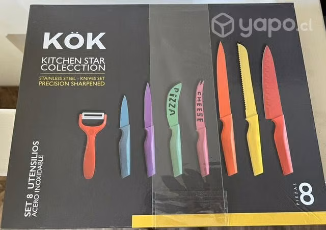 Servicios, secador de pelo, set de cuchillos