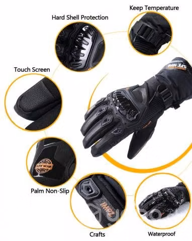 Guantes waterproof para moto
