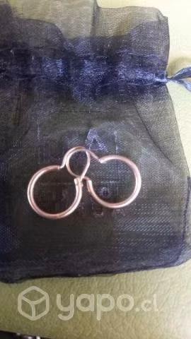 Aros niña y anillo figura elefante