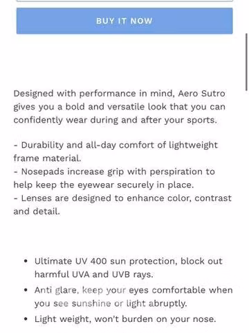 Gafas de nieve Aero Sutro