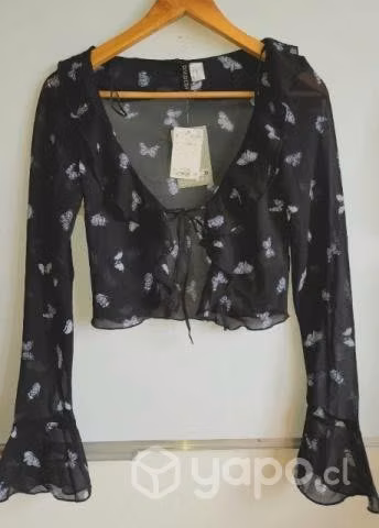 Cardigan de malla mariposa H&M - Imagen 3