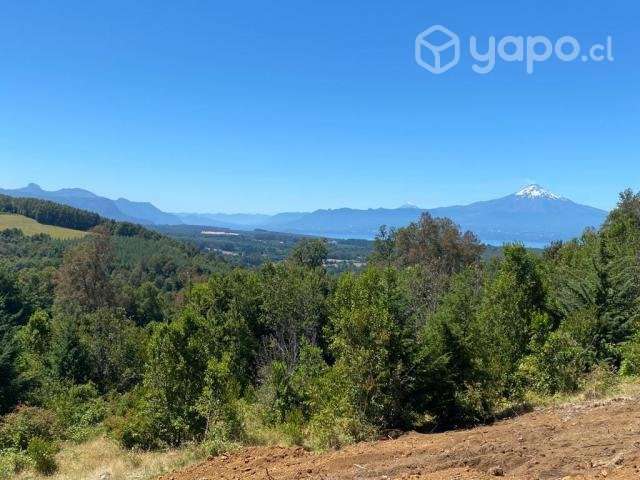 Terreno villarrica con vista al volcan y lago