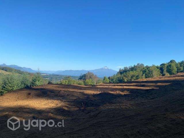 Terreno villarrica con vista al volcan y lago