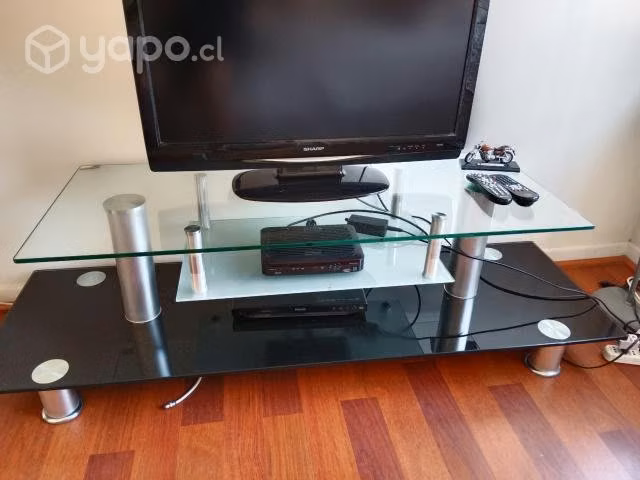 Rack de vidrio para tv