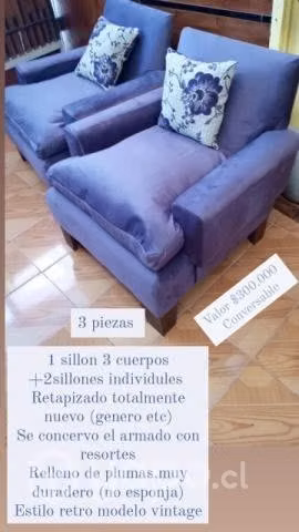 Living 3 piezas - Imagen 2