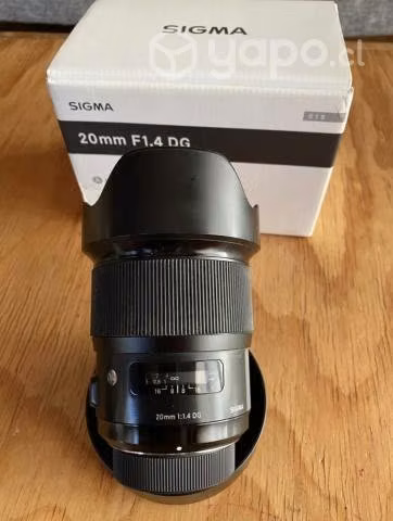 Lente Sigma Art 20mm f1.4 para Nikon 530.000
