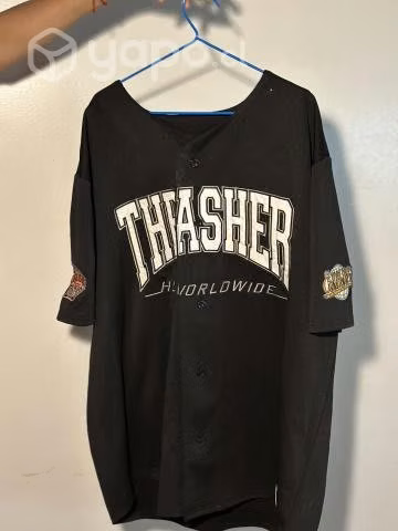 HUF X THRASHER Center Field Baseball Jersey