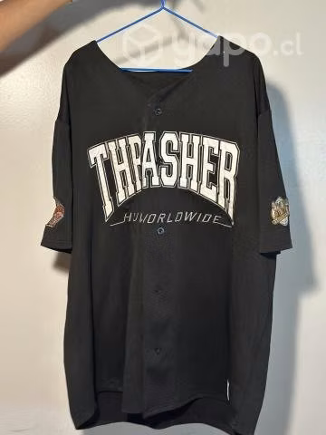 HUF X THRASHER Center Field Baseball Jersey