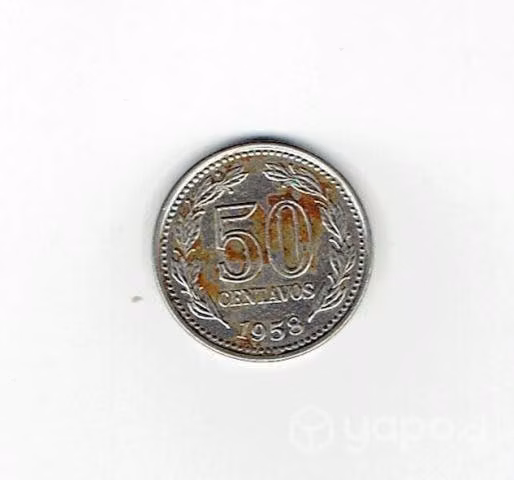 Moneda de Argentina, 50 centavos, 1958