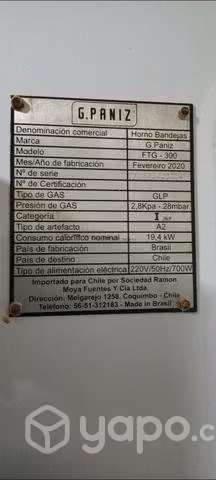 Horno turbo convector