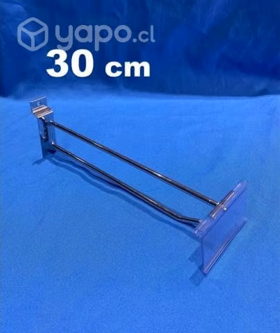 Gancho Panel Doble con Porta Precio 30 cm .50 Unid