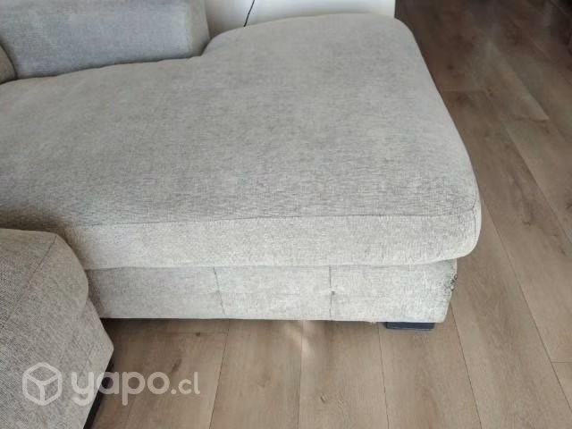Sillón Seccional gris usado impecable - Imagen 2