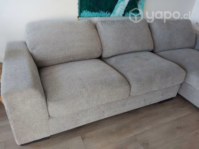 Sillón Seccional gris usado impecable - Imagen 4