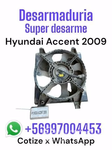Electroventilador Hyundai accent año 2009