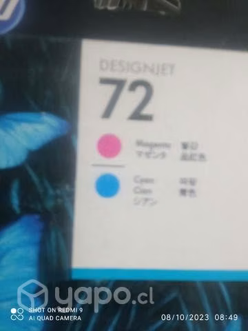 Cabezal hp 72 magenta cyan original