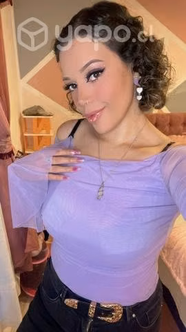 Body morado talla L con mangas nuevo