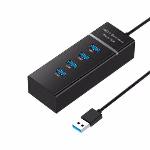 Adaptador Hub Usb 3.0 4 Puertos 5 Gbps Luz Indicad - Imagen 3