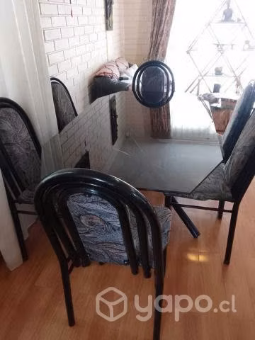 Mesa de living de vidrio