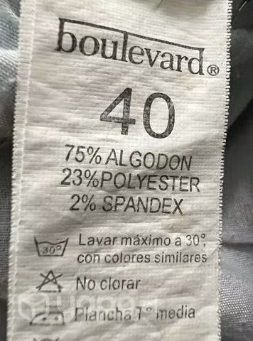 Short Elástico Marca Bulevar Talla 40 Jeans Flores