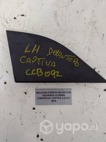 Moldura Puerta Delanter Izq Chevrolet Captiva 2016