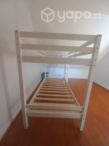 Camarote de Madera Blanco 1 Plaza - Imagen 3