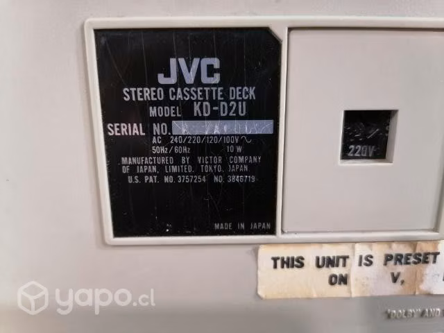 Deck JVC KD-D2U