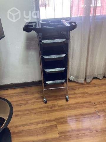 Carrito ayudante y mueble de barbería - Imagen 3