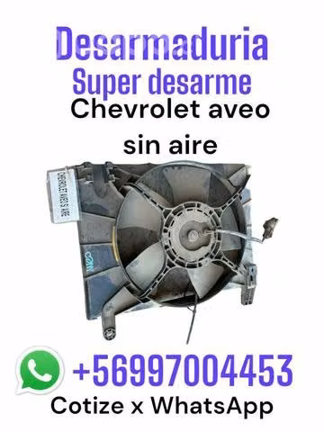 Electroventilador Chevrolet Aveo sin aire
