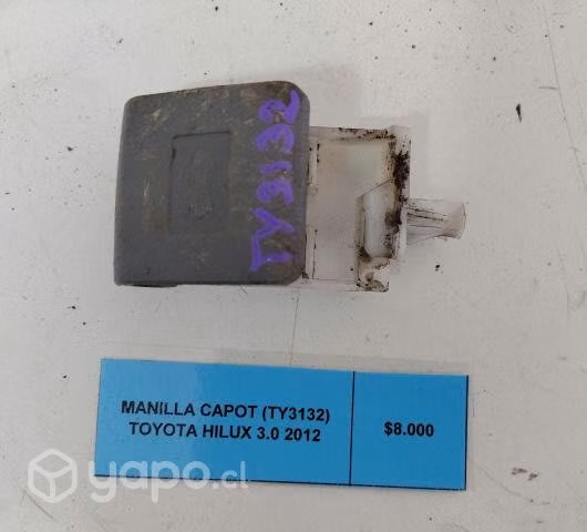 Manilla Capot (TY3132) Toyota Hilux 3.0 2012