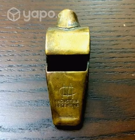 Silbato antiguo bronce, marca ASOR