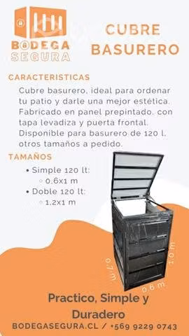 Cubre basurero simple