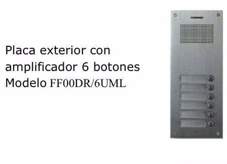 Placa exterior con amplificador commax