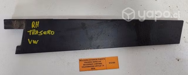 Moldura Exterior Puerta Tras der (VW084) VW Virtus