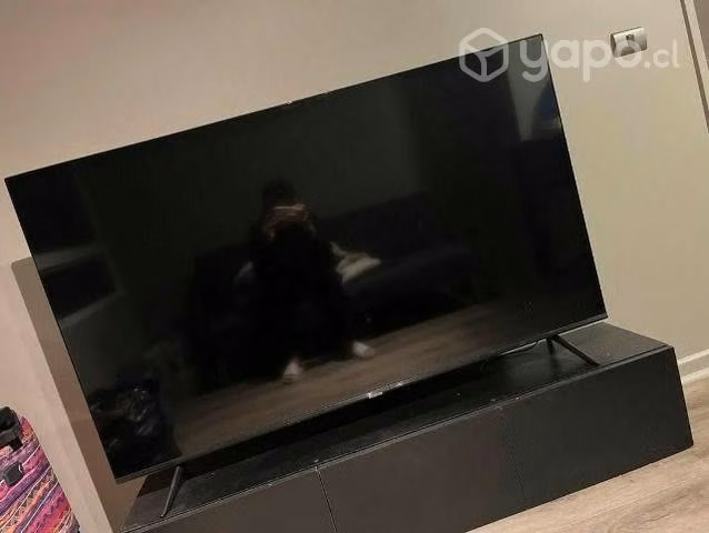 Tv Samsung de 65 pulgadas + rack negro de IKEA