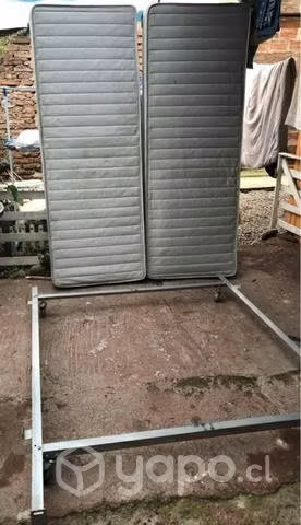 Cama 2 plazas + colchon rosen