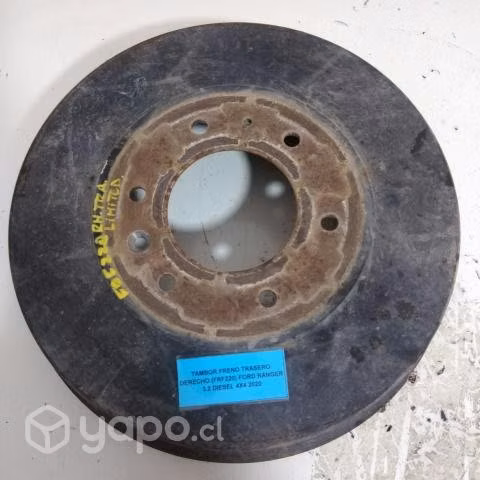 Tambor freno trasero derecho (FRF220) Ford Ranger