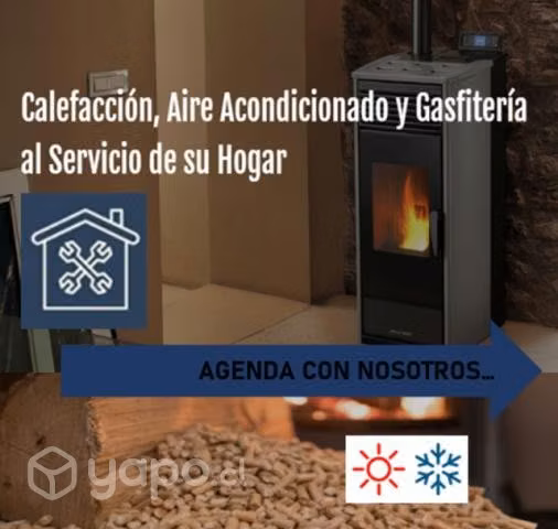 Mantención Reparación Instalación Estufas a Pellet