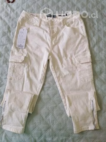 Pantalón Blanco con bolsillo